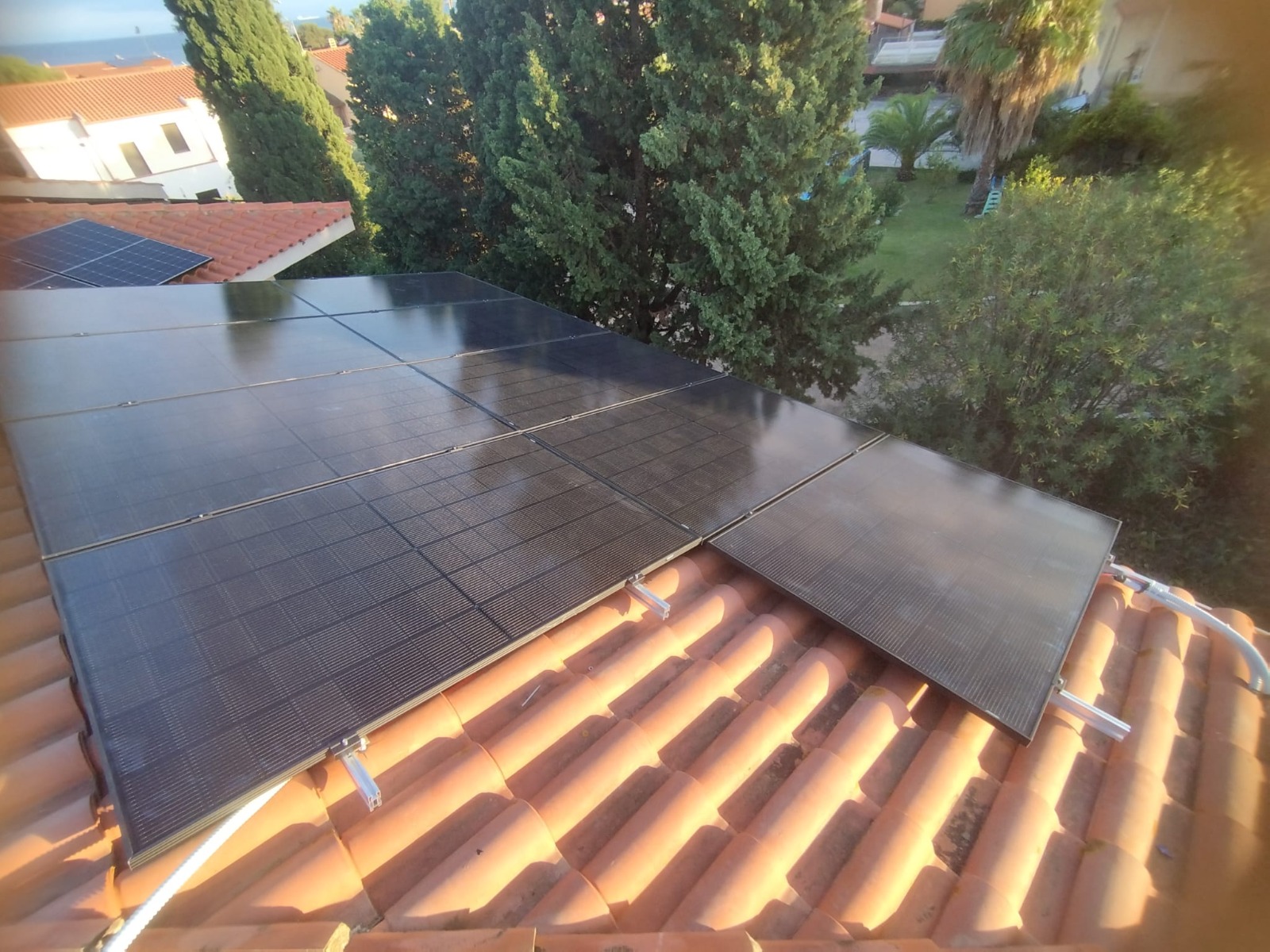 Impianto fotovoltaico realizzato in Sardegna