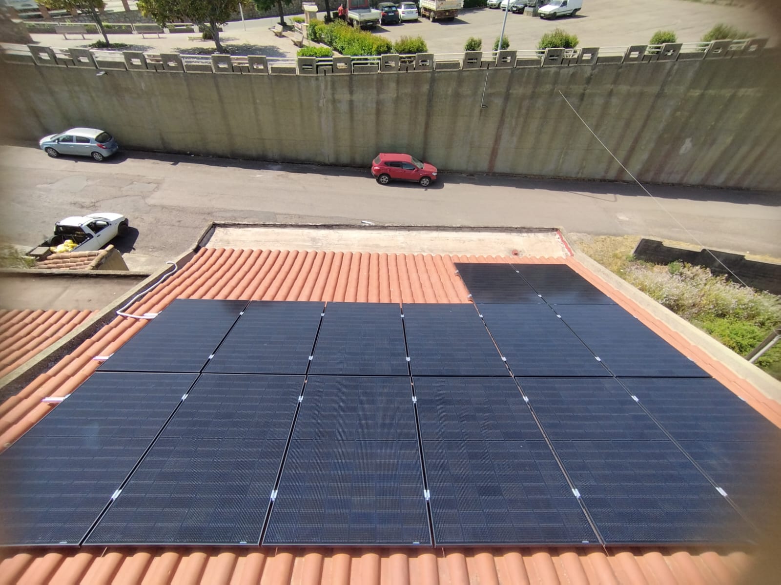 Impianto fotovoltaico realizzato in Sardegna