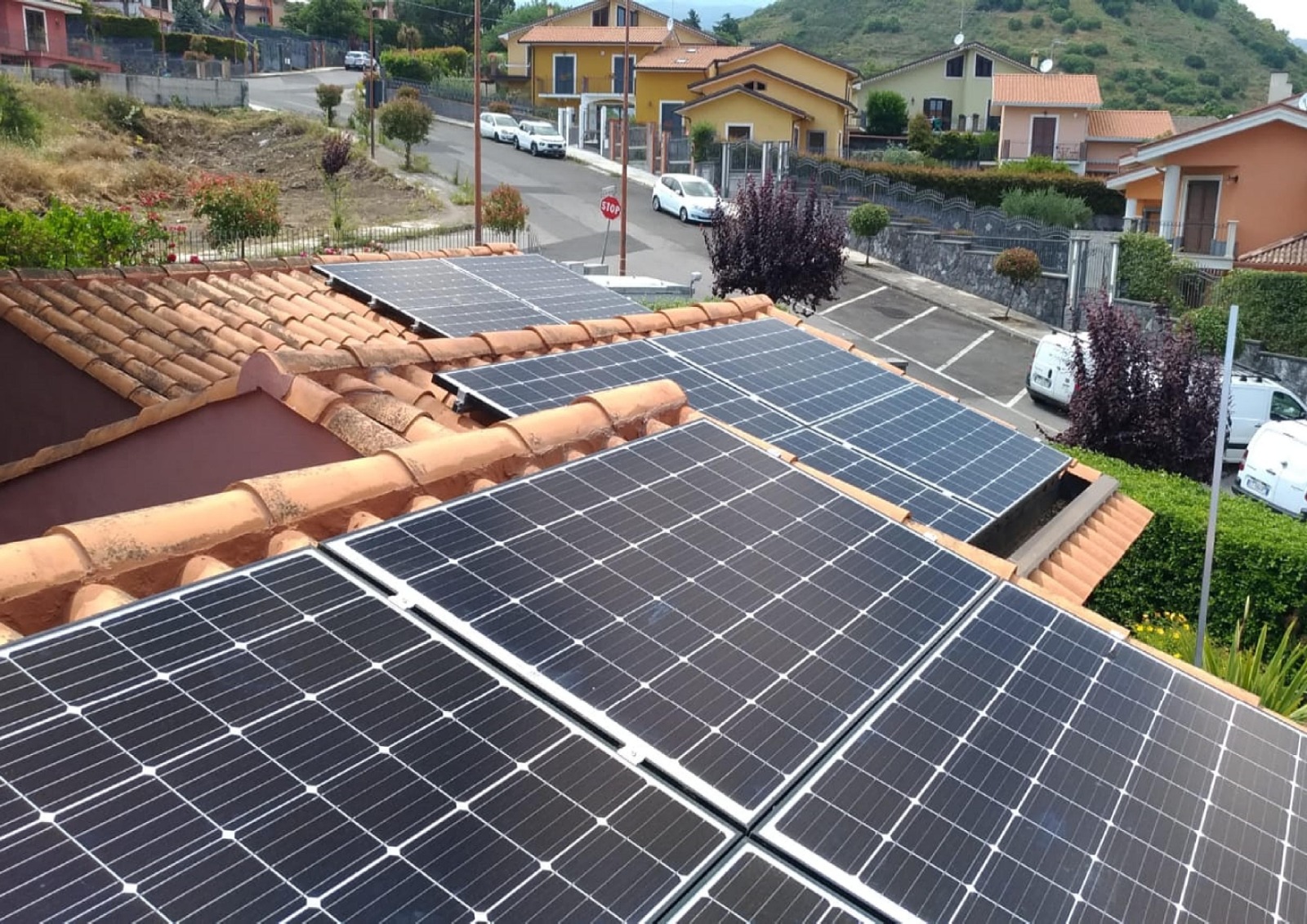 Impianto fotovoltaico realizzato in Sardegna