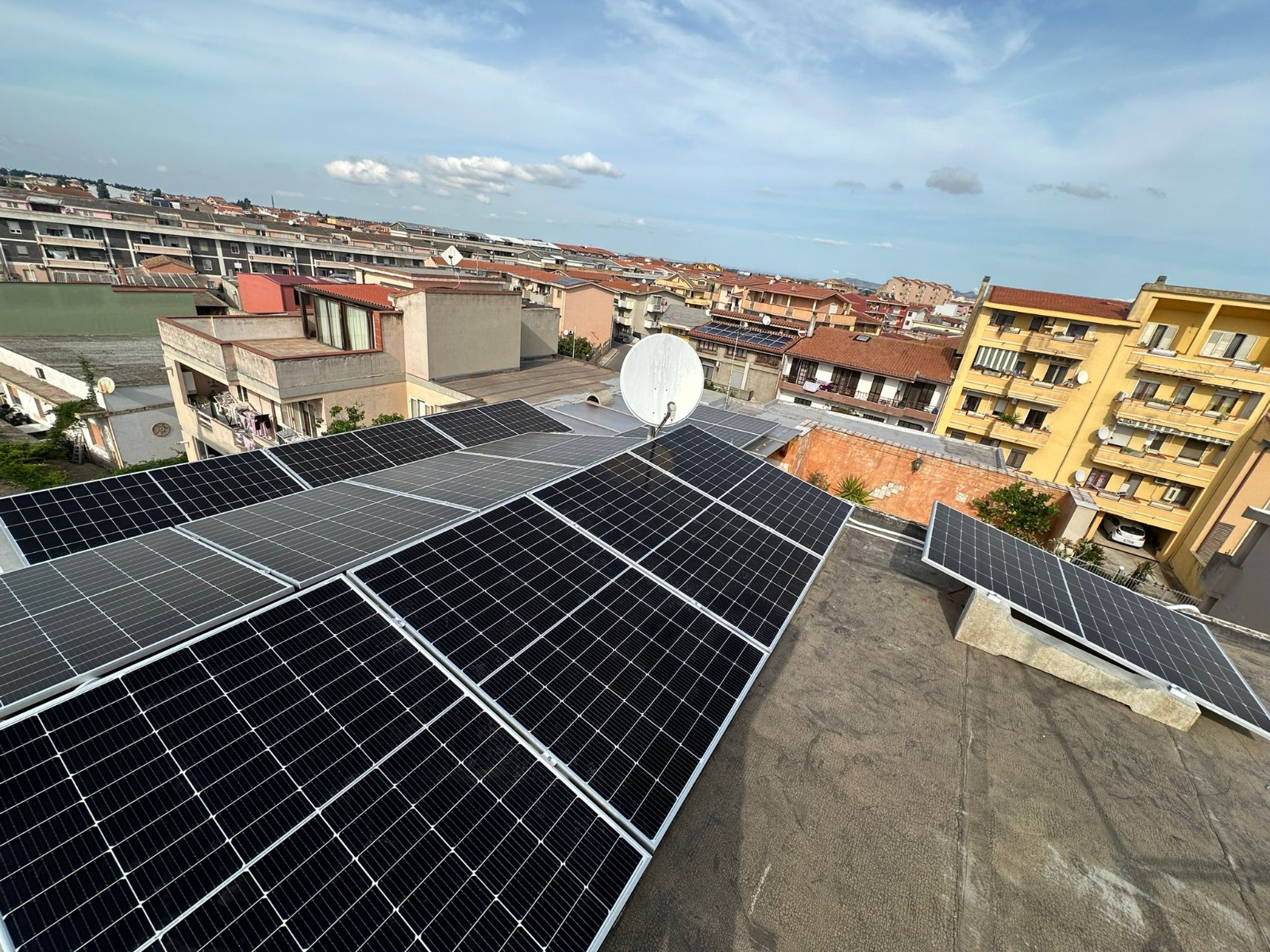 Impianto fotovoltaico realizzato in Sardegna