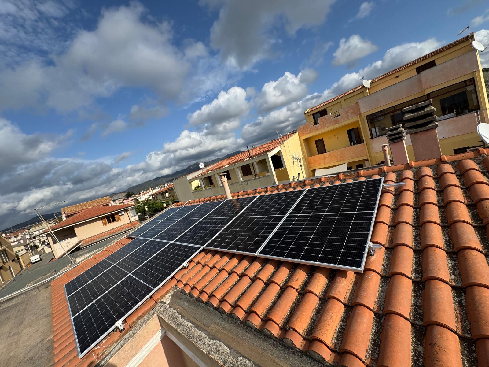 Impianto fotovoltaico realizzato in Sardegna